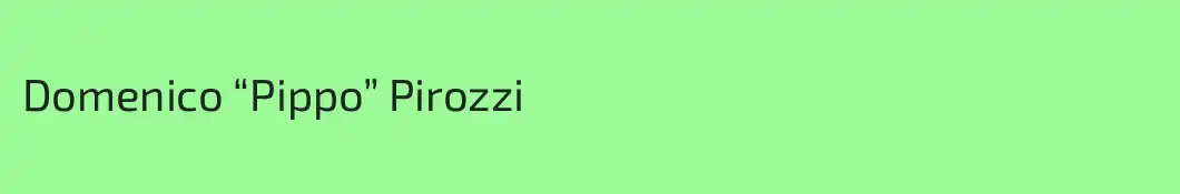Domenico “Pippo” Pirozzi